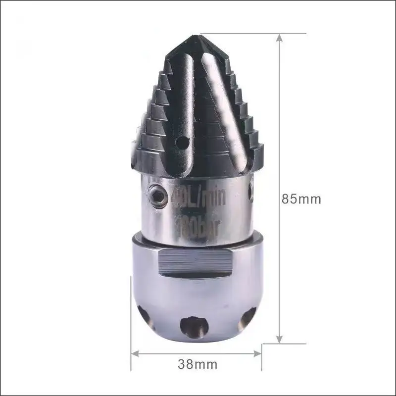 1/2 Female Efficiently ESEWER CLEANING ROTARY NOZZLE 0.4kg Rotating Pipe Cleaning Nozzle