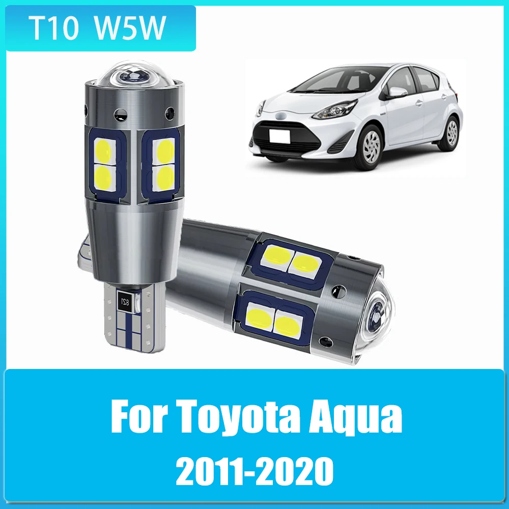 

2pcs T10 W5W LED Canbus 12V Led Bulbs Auto Car Clearance Light for Toyota Aqua 2011 2012 2013 2014 2015 2016 2017 2018 2019-2020