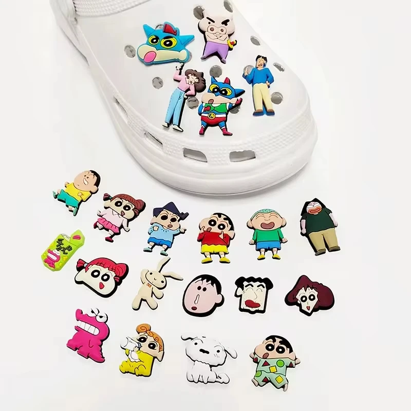 Miniso 1-21Pcs/Set Cartoon Shoe Buckle Wholesale Anime Diy Cool Charms For Kids X-Mas Gifts And Wristband Hole Slipper Decor