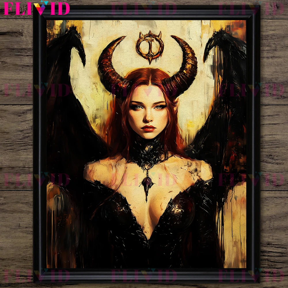 الله المصري القديم والهندي أربعة أيدي آلهة خمر الرسم على لوحات القماش الجدارية ، ليليث ، آلهة نيكس كالي ملصق فني وطباعة