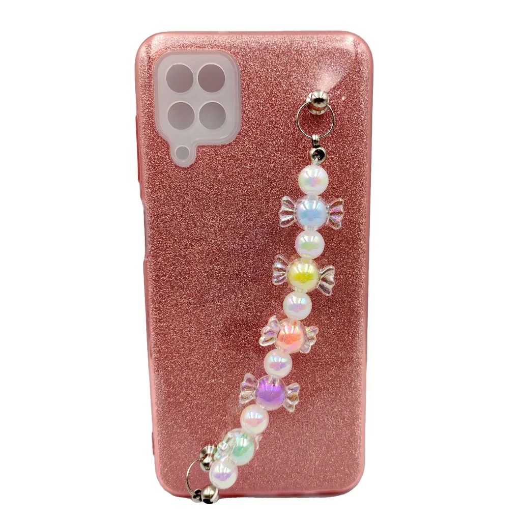 6.5 C Screen Case for Samsung Galaxy A12 M12/Beautiful Pearl Bracelet