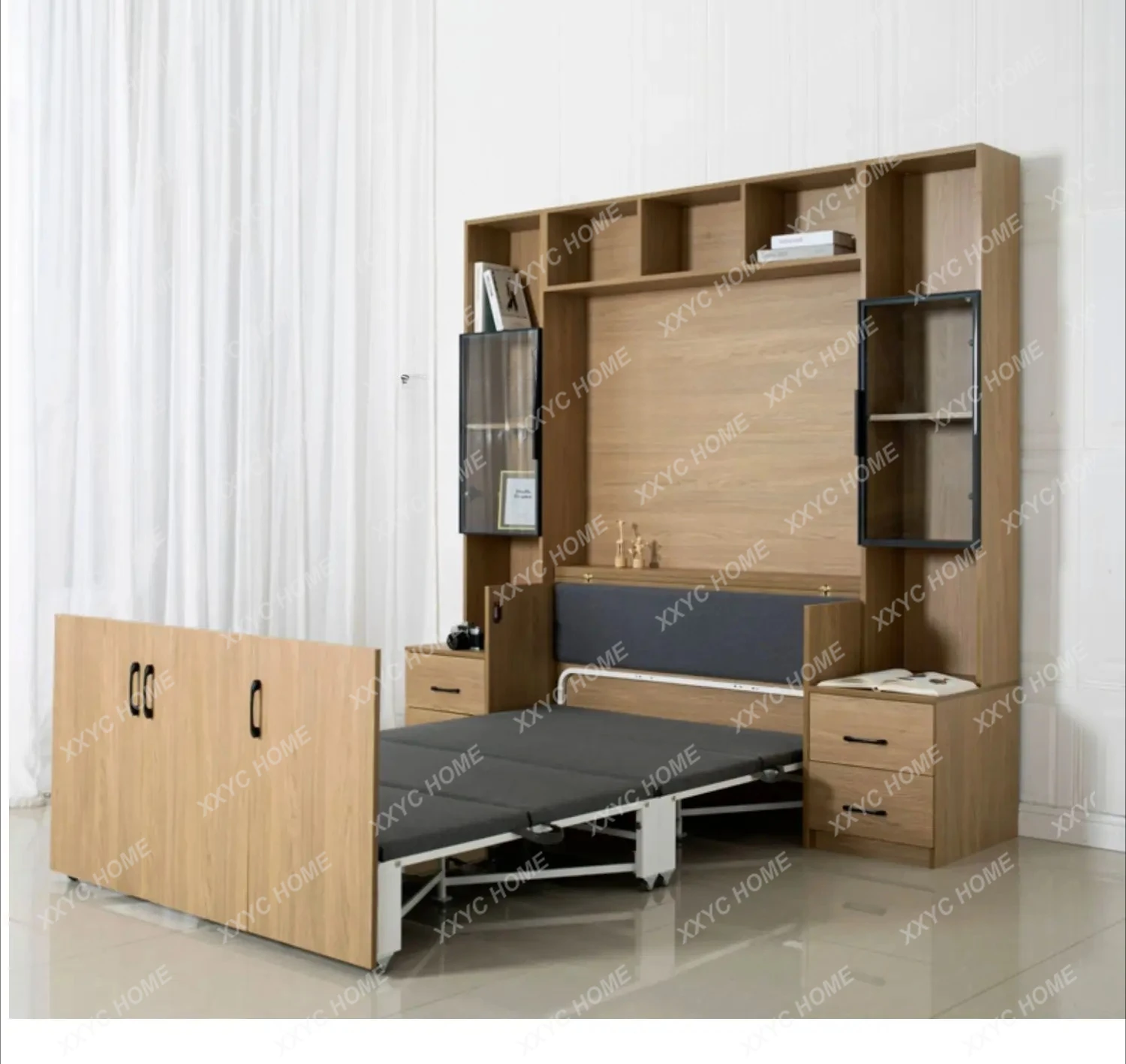 XX Folding Bed Lunch Break Office Home Single Double Multi-Functional Invisible Bed