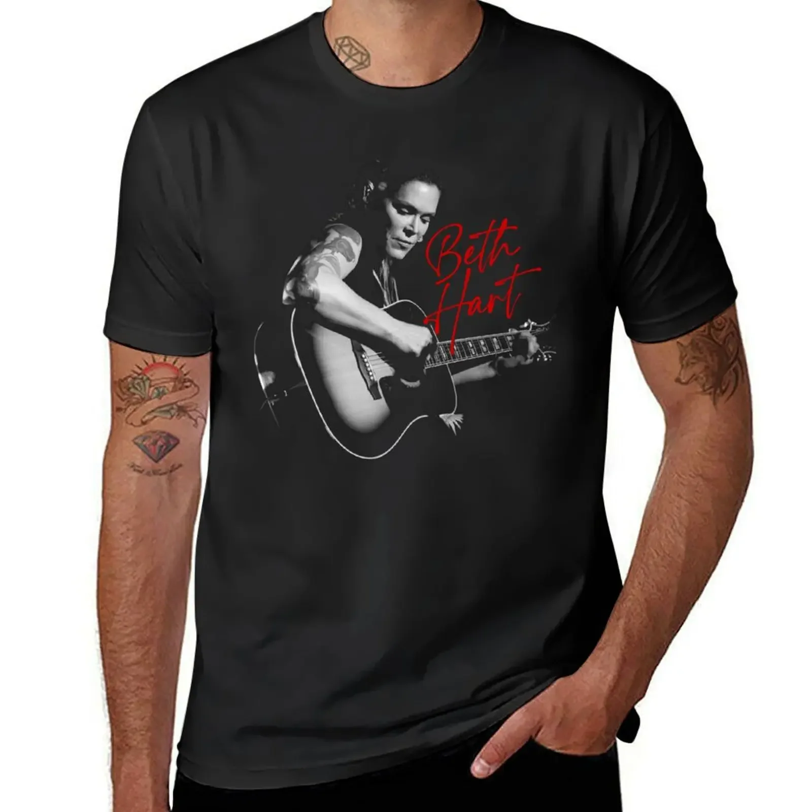 

BETH HART T-Shirt cotton graphic tees essential t shirt graphic t shirt vintage street wear T-shirt men