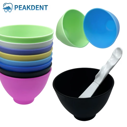 Imagen 2 del producto Cuenco de mezcla Dental, cuenco de mezcla de Material de yeso de alginato de goma Flexible, productos de odontología, tazones de goma suave para laboratorio de dentista