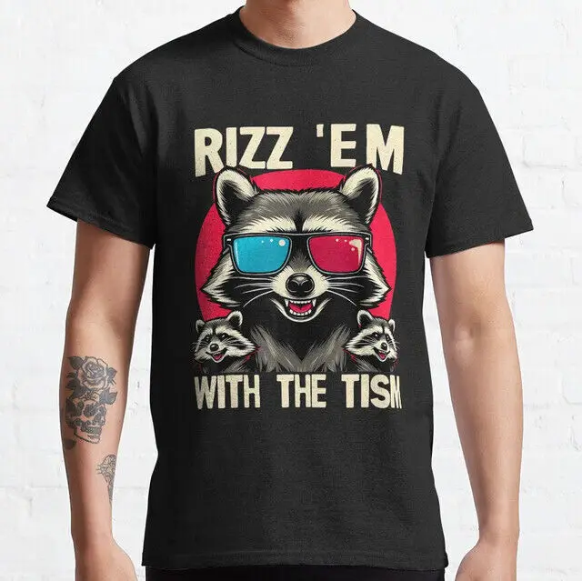 Rizz Em With The Tism Retro Vintage Meme Classic T-Shirt Hoodie S-5XL