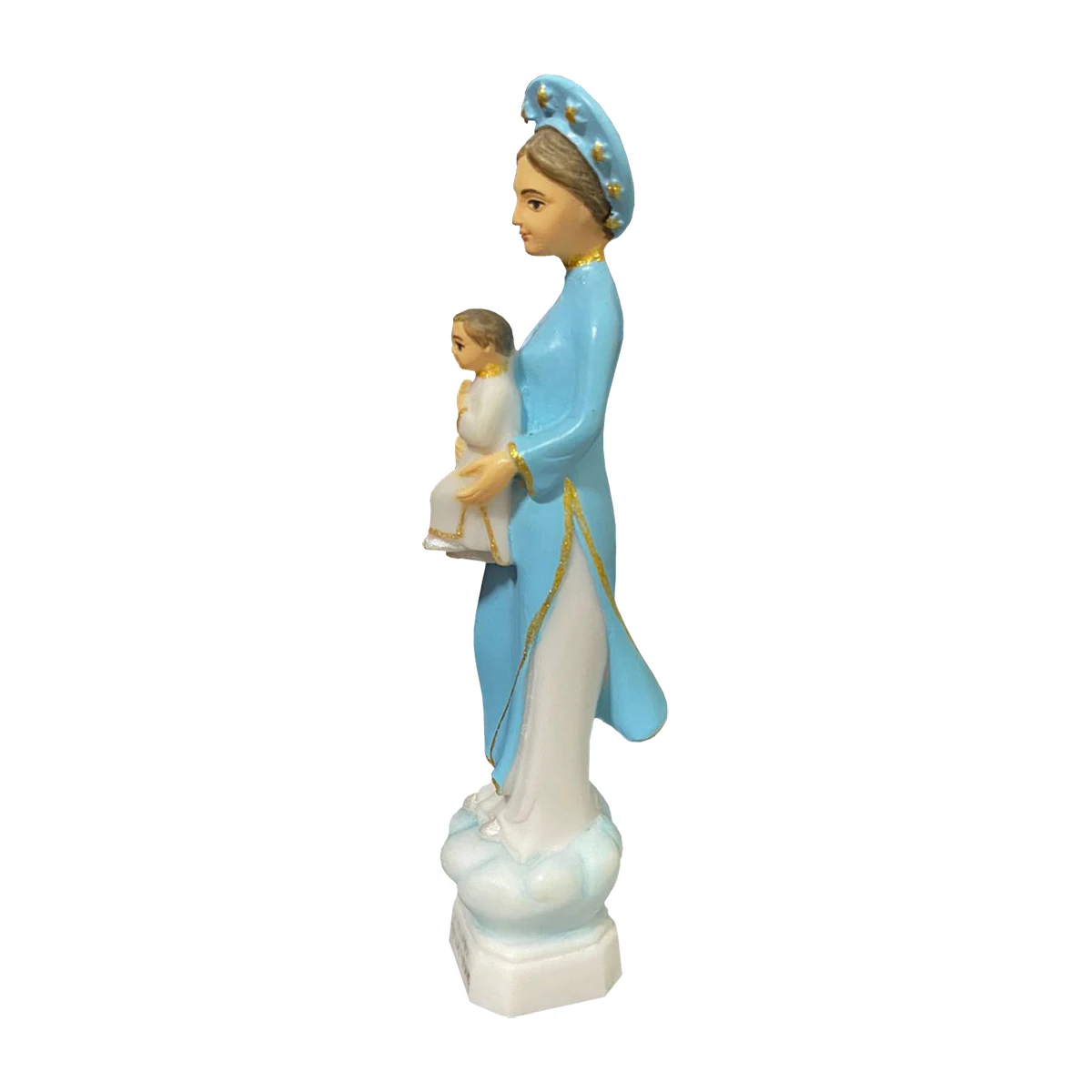 Our Lady of La Vang Statue, Virgin Mary Sculpture, Reigious Figurine, Home Decoration, Catholic Decor, Height 13cm