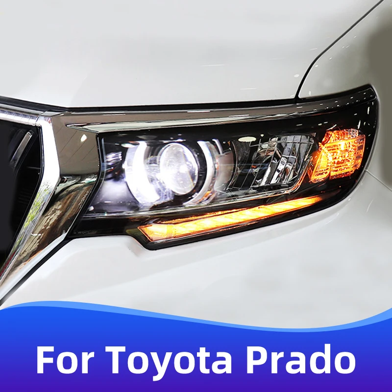 car Lights For 2018-2021 Models Toyota Land Cruiser Prado150 conversion upgrade high configuration LED headlights auto parts DRL