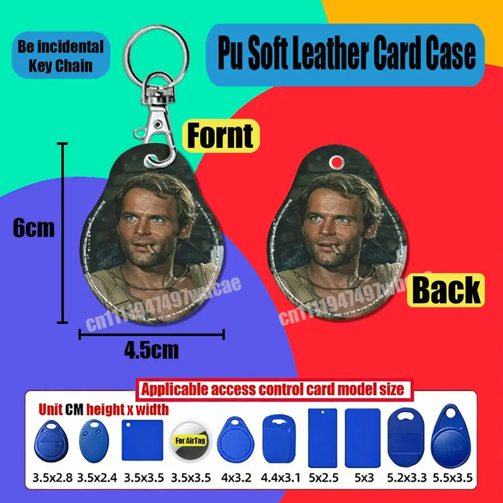 For Terence Hill Bud Spencer For Air Tag Case Card Holder Sleeve ID Badge Credit Bank Access