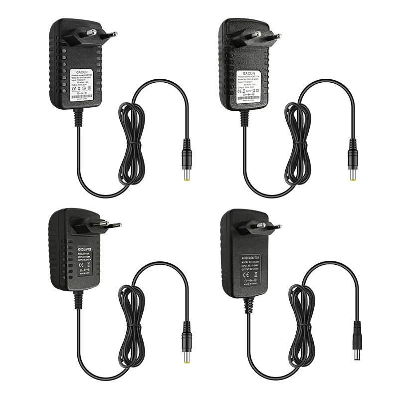 

AC DC Source 12V 5V 2A 3A Power Adapter Converter 220V TO 12V Volt Power Supply LED Lighting Transformer 5V EU US Plug