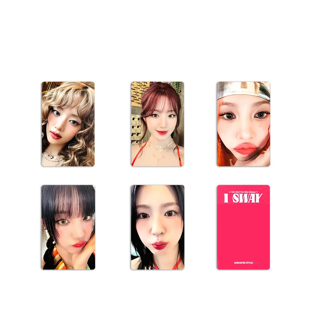 5pcs/set KPOP (G)I-DLE New Album I SWAY LOMO Cards SHUHUA YUQI Postcard Greeting Photo Card