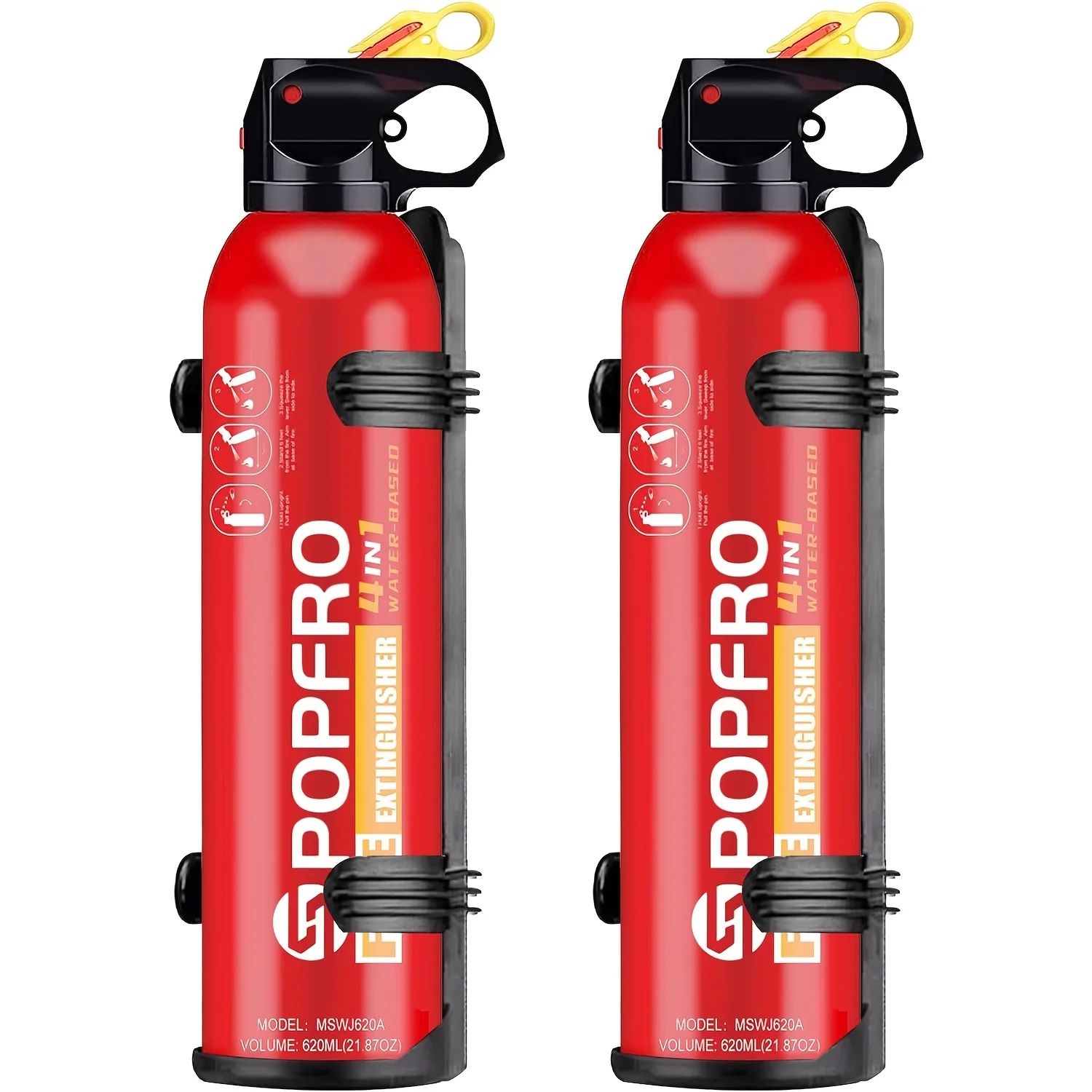 

Portable Fire Extinguisher | Home, Garage, Kitchen, Car Four-in-One Small Fire Extinguisher | For Electrical, Textile And Oil Fires | Non-toxic, Easy To Clean | Wall-mounted
