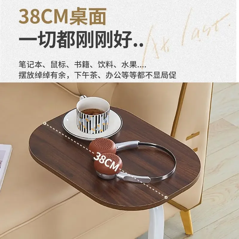 Simple furniture, bedside elliptical small coffee table, household sofa, living room table, movable balcony, bedroom End Tables