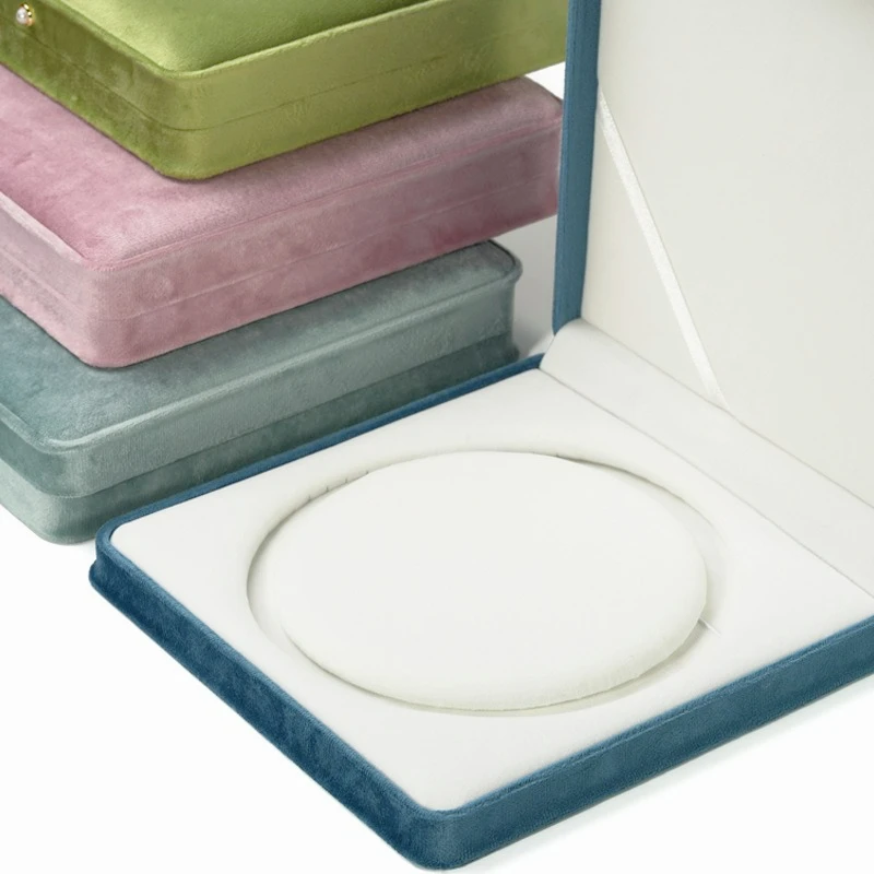 Velvet Jewelry Box Elegant Necklace Earring Bracelet Jewelry Display Storage Box Room Decor Interior Desk Accessories Gift