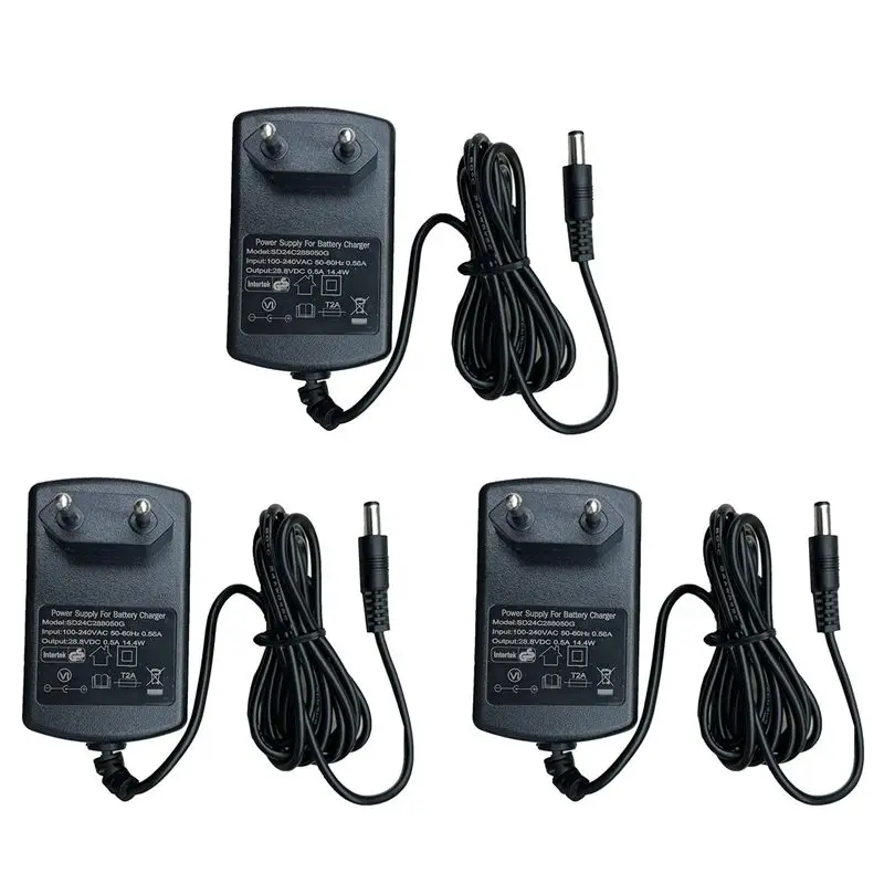 

【СУРПРАЙЗ】3X 28.8V DC 500мА, европейский стандарт, для детских электромобилей, аксессуары для детских электромобилей, вилка стандарта ЕС