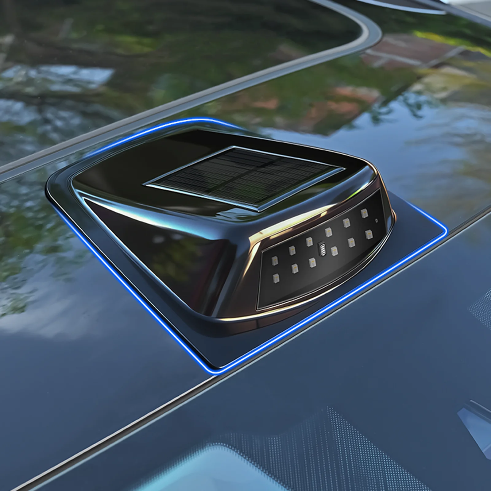 

Solar-Powered Car Roof Light with Remote Control & 8 Colors Wireless LED Strobe Lights for Jeep Pickup SUV Men Women Dad Gifts