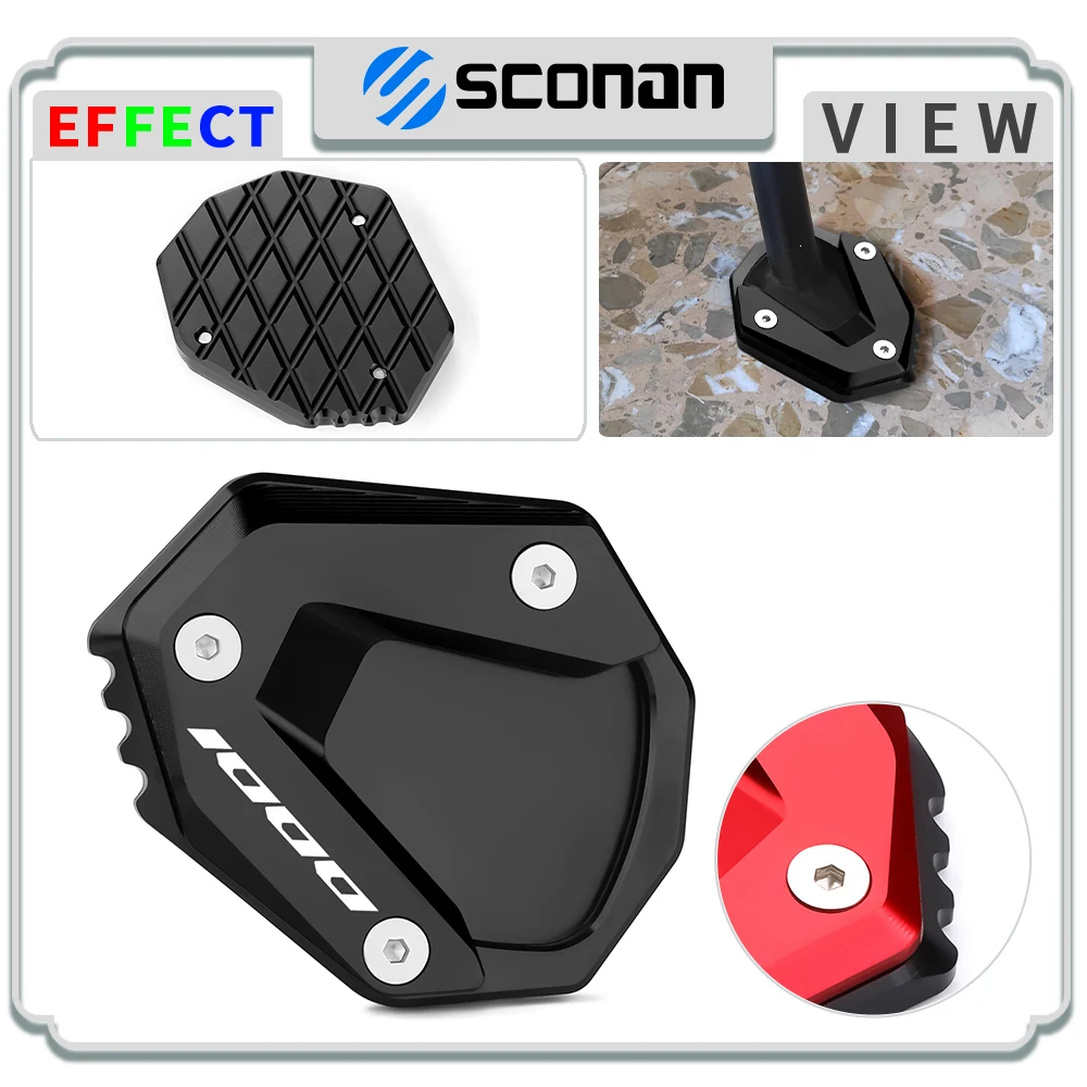 

2024 Motorcycle Accessories CNC Aluminum Kickstand Enlarge Plate Side Stand Extension Pad For CB 1000 CB1000 Hornet SP 2024 2025