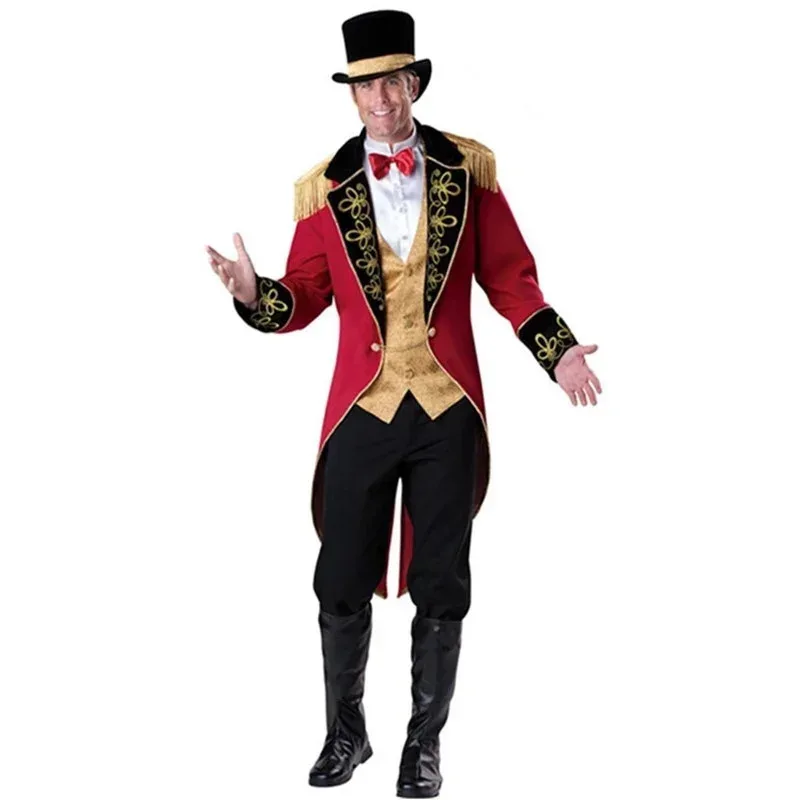 عرض سيرك الهالوين من Bear's Den، مدرب الحياة البرية، بدلة كرنفال بوريم، فستان سهرة للزوجين جديد 2025