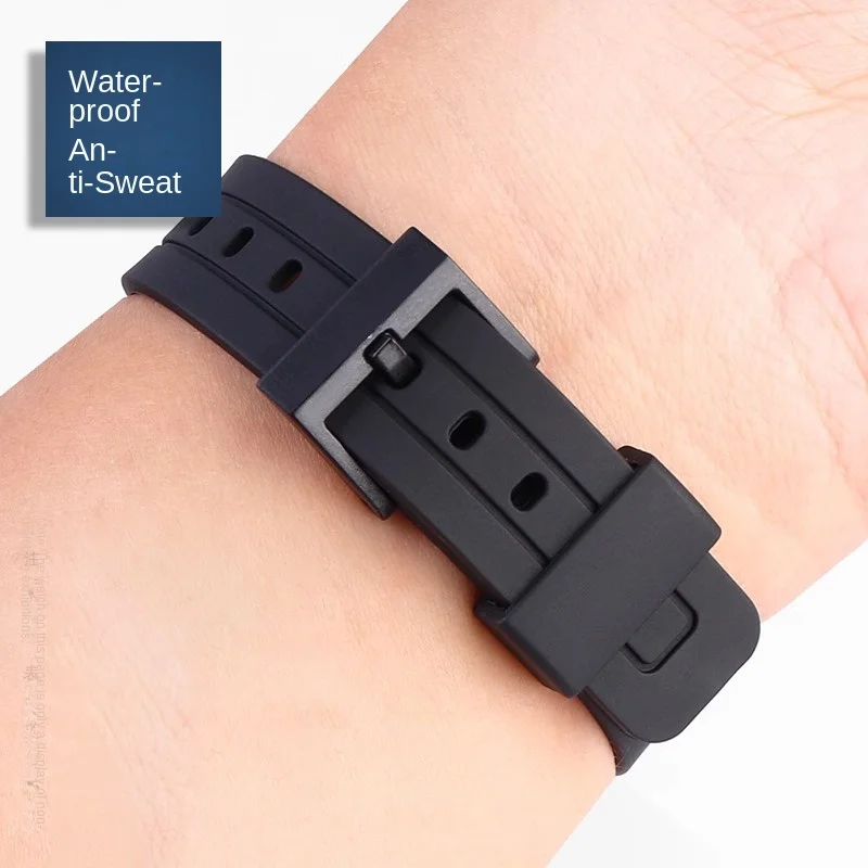 카시오 W-720 W-722 W-741 WL-100 CA53 CA-61 스포츠 팔찌 남성 여성 방수 수지 시계 밴드 20 용 CA-53 실리콘 시계 스트랩