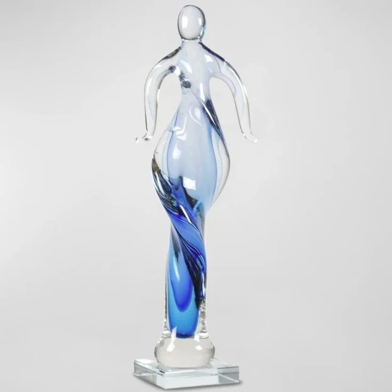 

Crafts Murano glass abstract figure decoration luxury living room desktop decoration TV cabinet