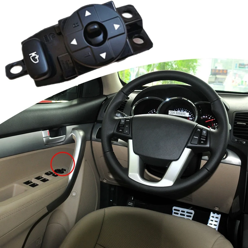 Car Mirror Folding Control Switch For Kia Sedona Entourage 2006-2014 Folding O/Side Mir 93540-4D101 935404D101