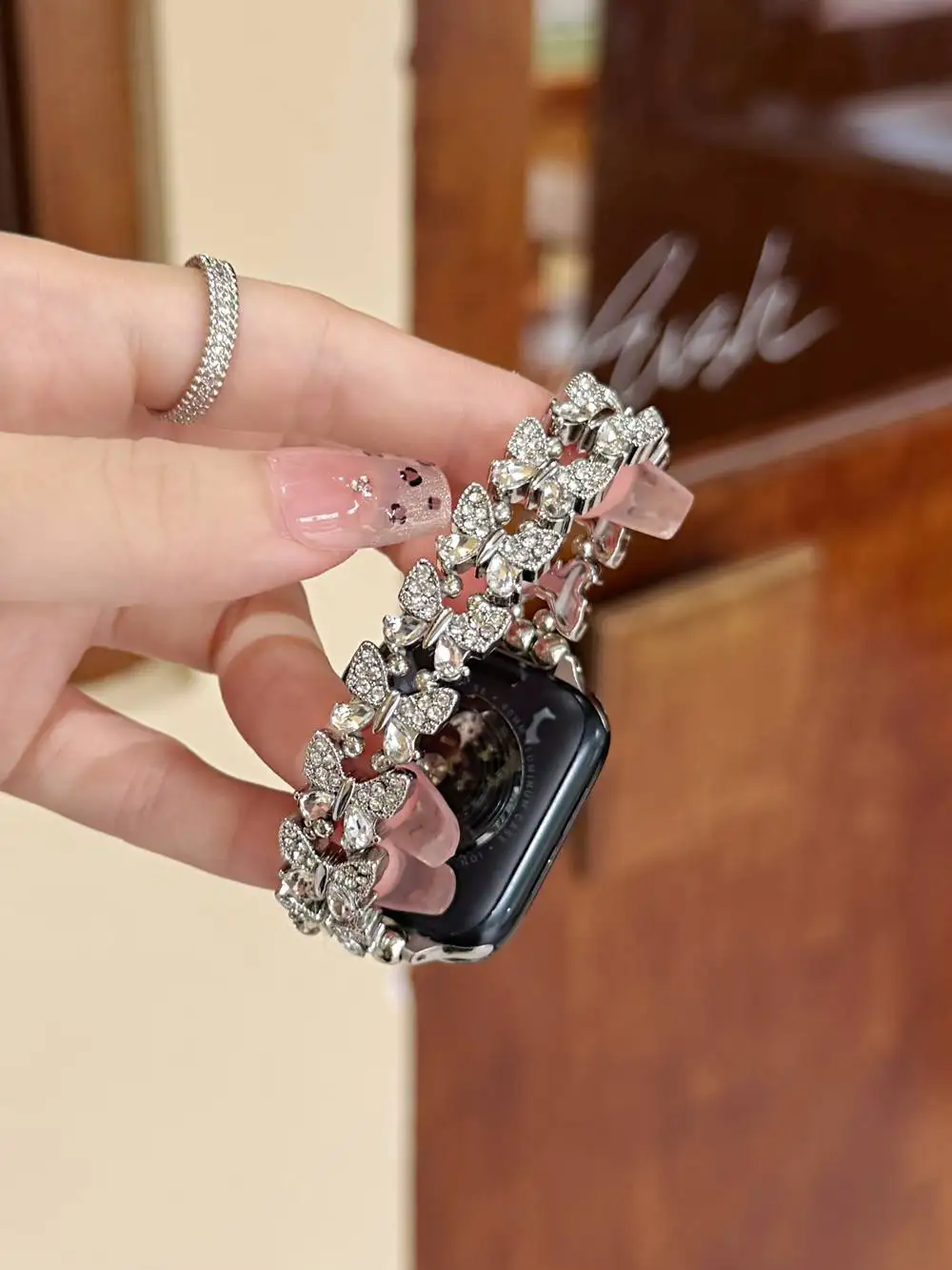 ممتاز فراشة سوار ل سوار ساعة يد آبل ربط النساء سلسلة 8/7/6/10/9 40 مللي متر 41 مللي متر 38 مللي متر 42 مللي متر 44 مللي متر 45 مللي متر 46 مللي متر حزام #6