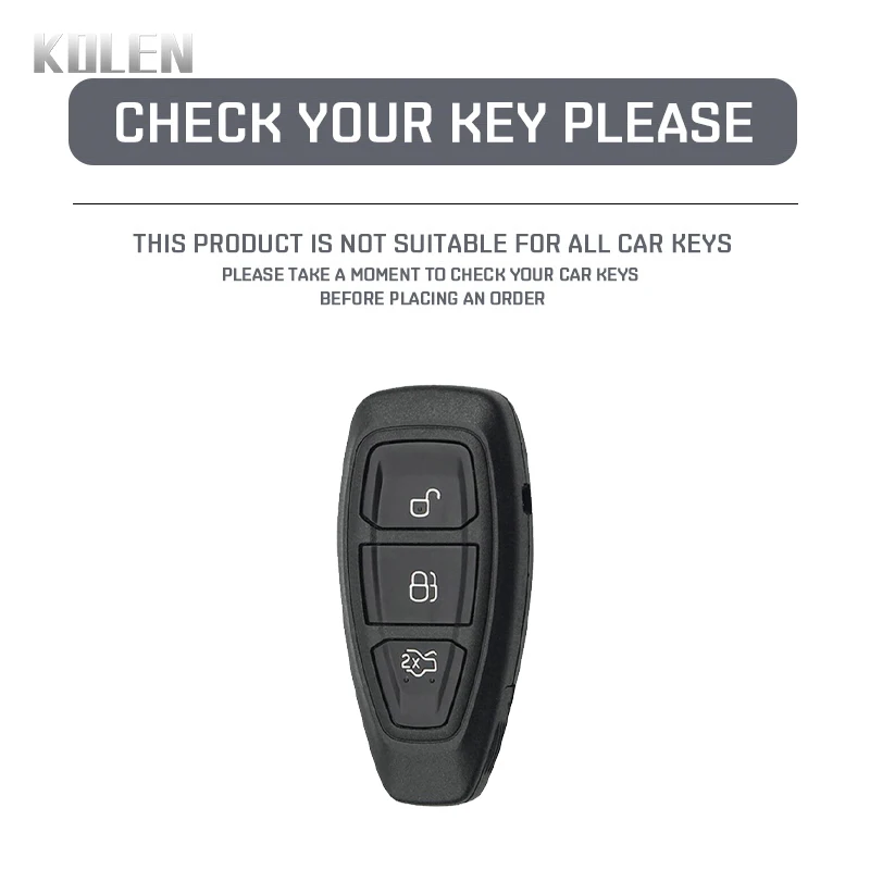 ABS Carbon Fiber Style Car Key Case Cover For Ford Fiesta Focus 3 4 Mondeo Ecosport Kuga Focus C-Max ST Escape Holder Shell Fob