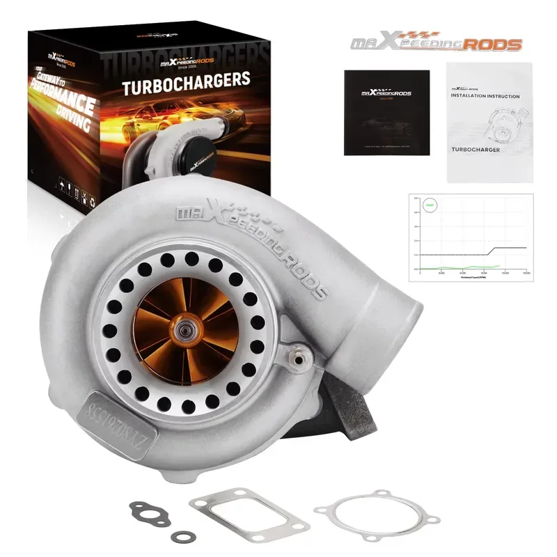 Billet GT3582 AR.70 .63 Float Bearing Turbo for Nissan Safari Patrol 4.2L TD42 Water + Oil Cooling
