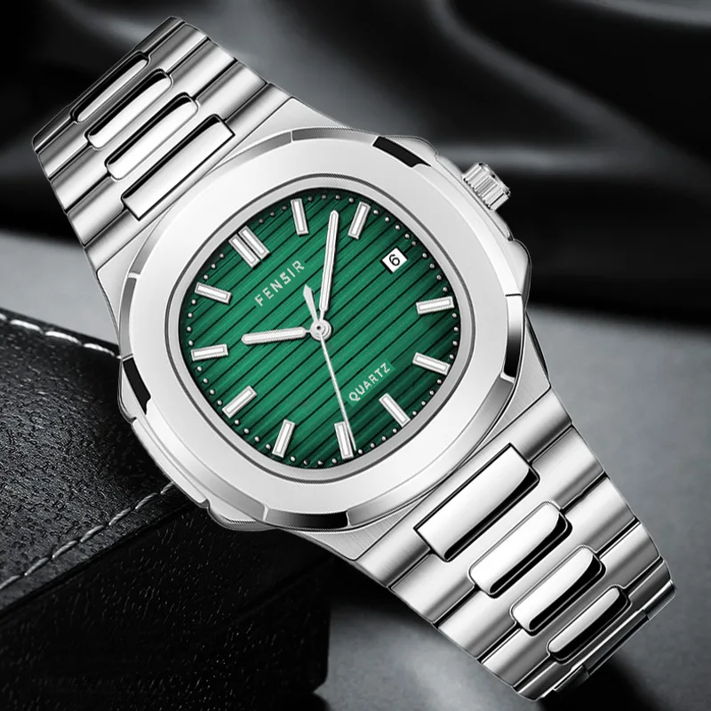 A Classic Brand-Name Watch for Men, a Quartz Watch with a Small Square Calendar, a Stylish and High-End Wristwatch Light Luxury Men's Watch, Korean Style Casual Watch for Young Men and Students, the Best Gift for Him.