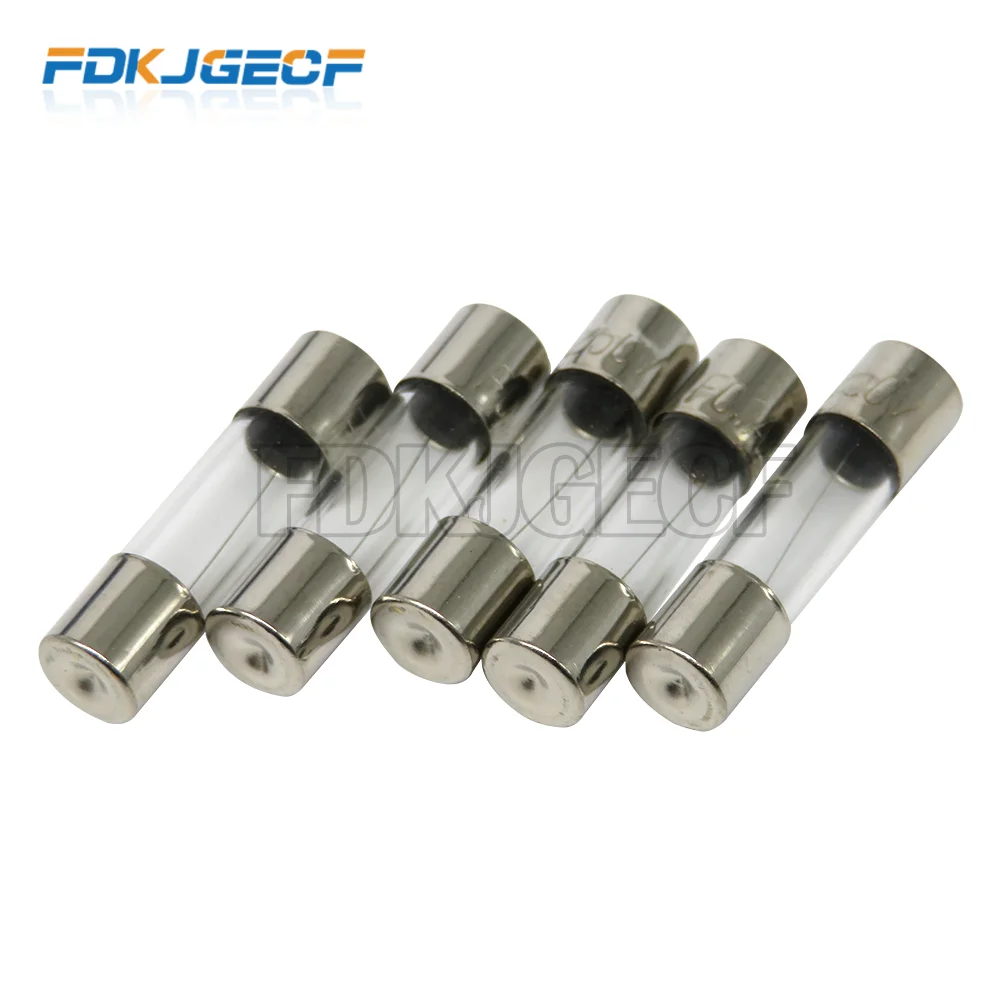 10PCS Glass tube fuse Fast Quick Blow Fuses 5*20MM 0.1A 0.2A 0.5A 0.8A 1A 2A 2.5A 3A 4A 5A 6.3A 7A 8A 10A 12A 15A 20A 30A