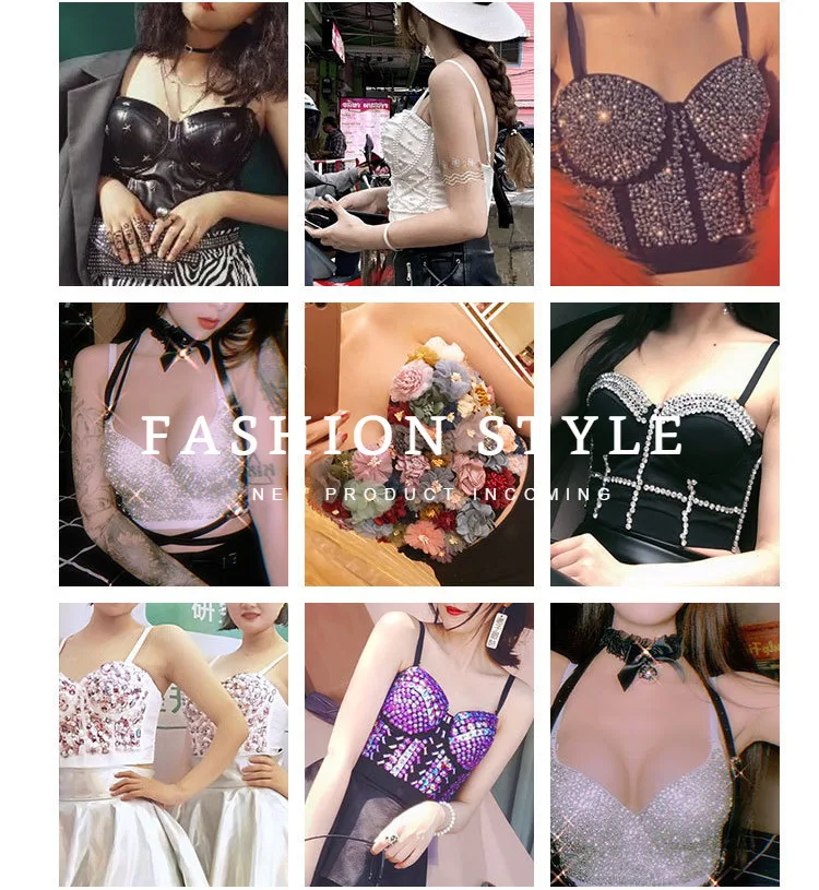 J730ドロップシップ 美しいブラジャー 女の子 女性服 スイートメモリー メッシュフラワー スモールストラップ タンクトップ 立体的な胸元付き