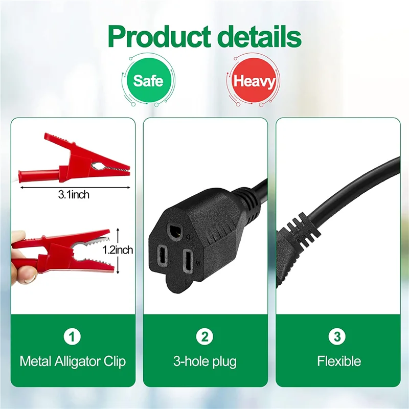 2 Stuks Hvac Adapter Cord Compatibel Geel Jasje 69522 Hvac Tool 0.5M Vrije Ruimte Apparaat Breker Finder Kit