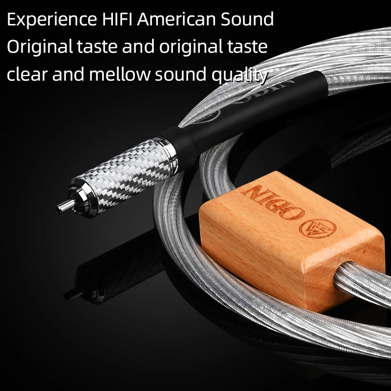 ATAUDIO Amerika ODIN Odin 2 Generasi HiFi Sterling Silver Kabel Koaksial 75Ω Koaksial SPDIF Subwoofer Kabel Audio RCA