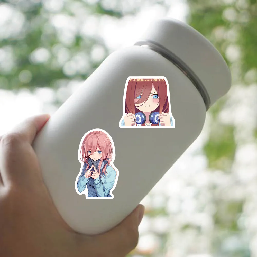 50pcs The Quintessential Quintuplets Cartoon Cute Sticker Luggage Scooter Computer Decorative Stickers