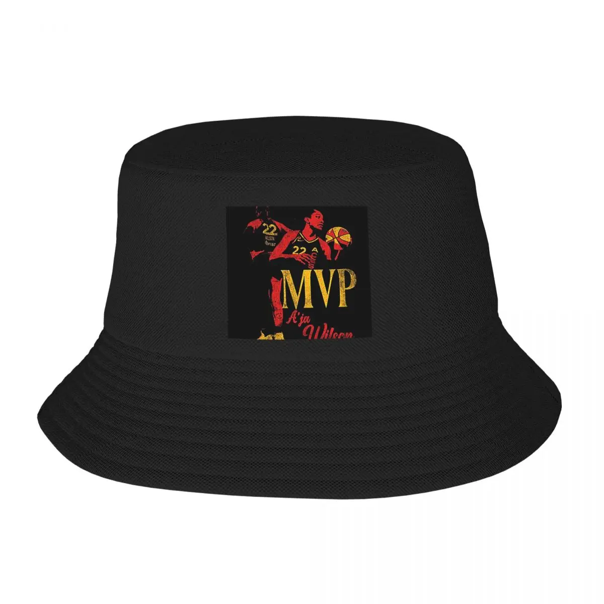 A'ja Wilson Mvp Las Vegas Aces Wnba Bucket Hats Panama Hat Children Bob Hats Autumn Fisherman Hats Beach Fishing Unisex Caps