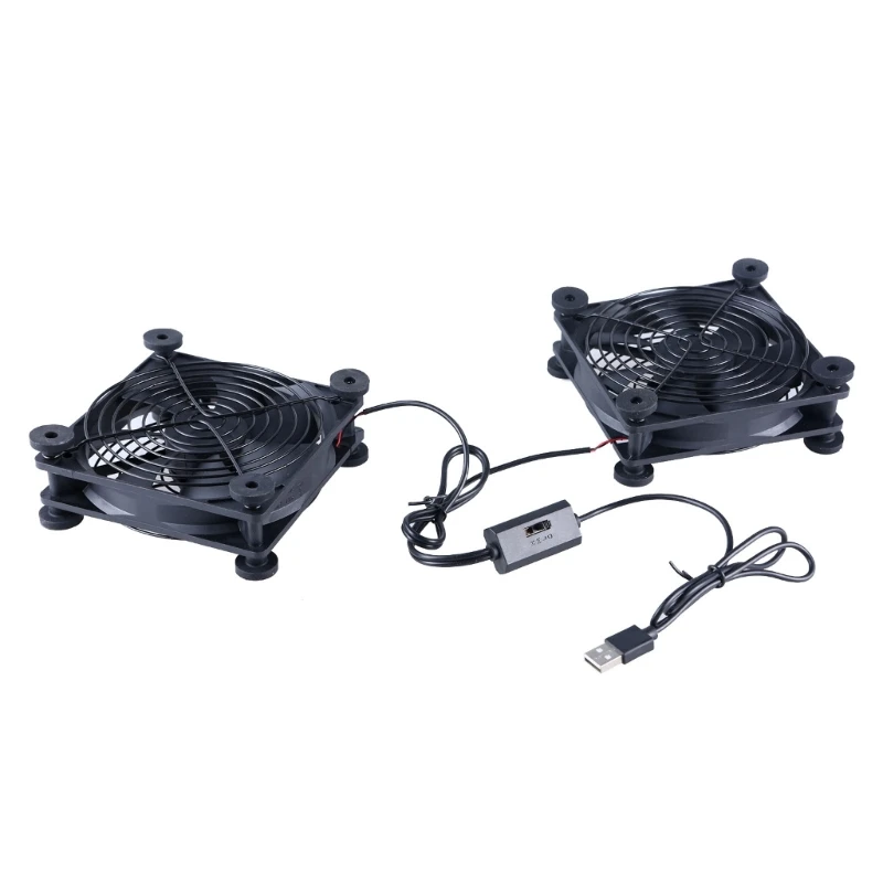 Easy to Use 120mm USB Fan with Three Speed Settings for Home Electronics Cooling Dropship