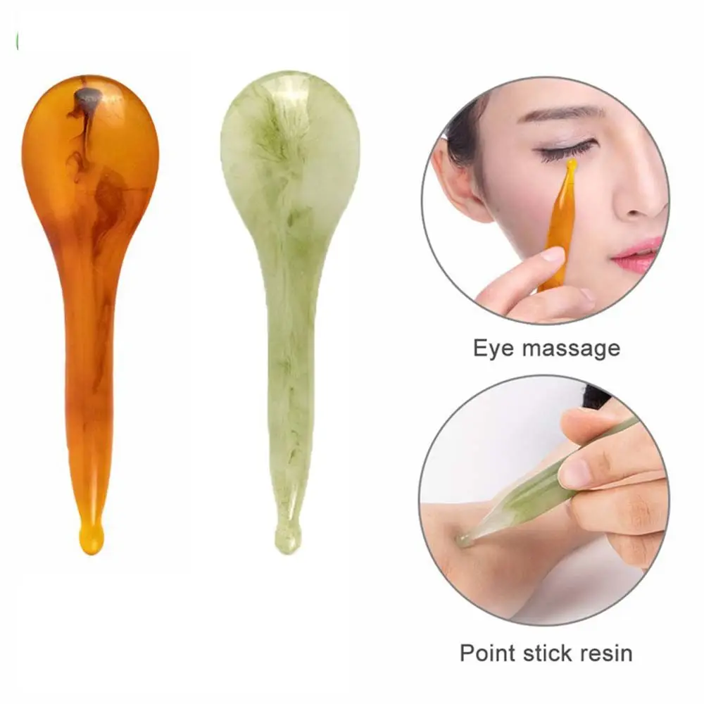 Portable SPA Relax Eye Wrinkle Remove Facial Gua Sha Natural Jade Gua Sha Scraper Massage Wand Massage Tools Gua Sha Stick