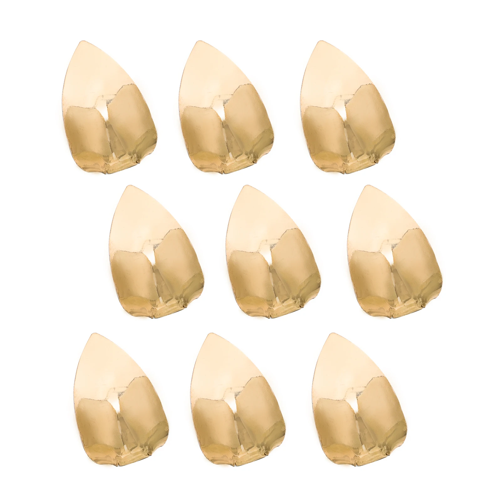 

9 Pcs High Heel Shoe Toe Covers Durable Iron Protectors Golden Color Easy Clean Long Lasting Elegant Appearance Foot Care Tools