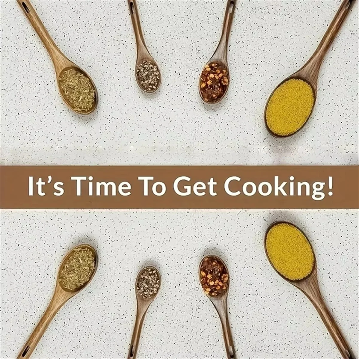 Robuster Messlöffel aus Backenholz, 4-teiliges Set, Gewürzlöffel,