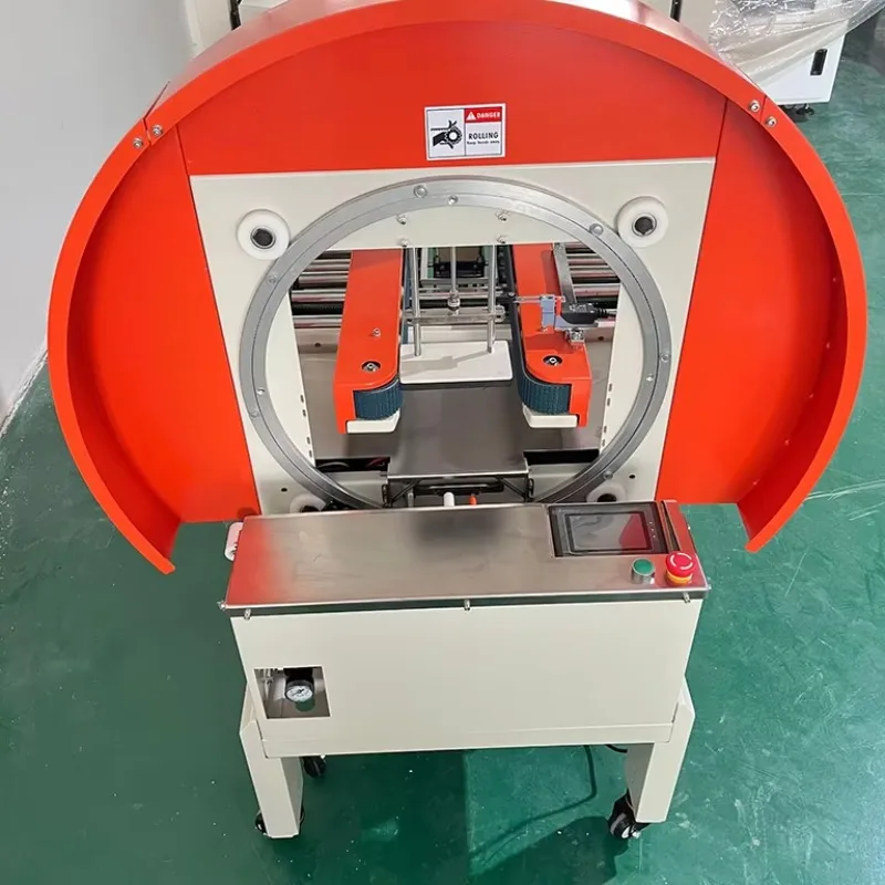 Automatic Stretch Wrap Case Sealer Full Circle Carton Sealer One Cross Multi Path Adaptive Foam Box Sealing Machine