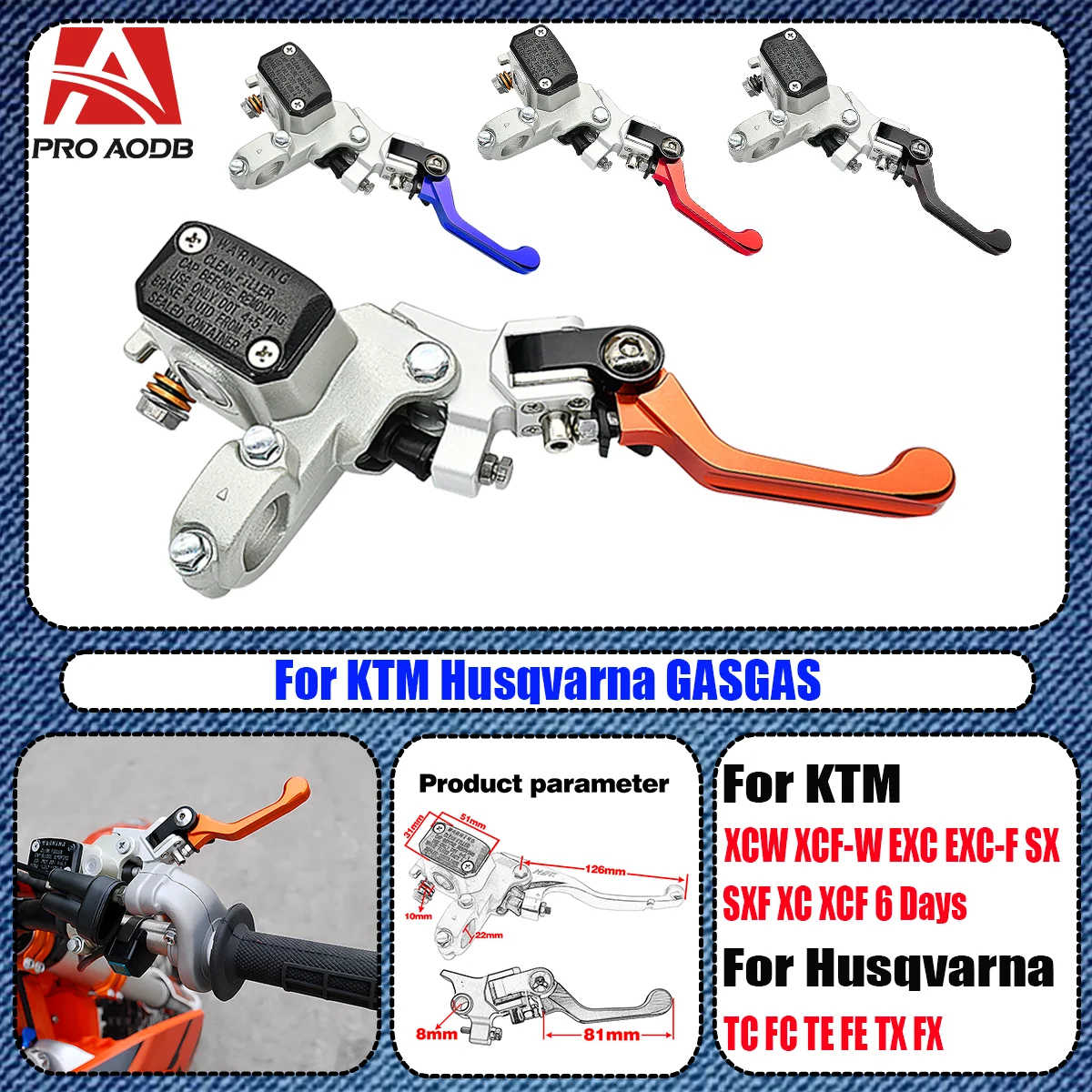 

Motorcycle Right Brake Master Cylinder Clutch Pump Brake Lever For Husqvarna TE FE TC FC TX For KTM SX SXF XC XCF EXC EXCF XCW