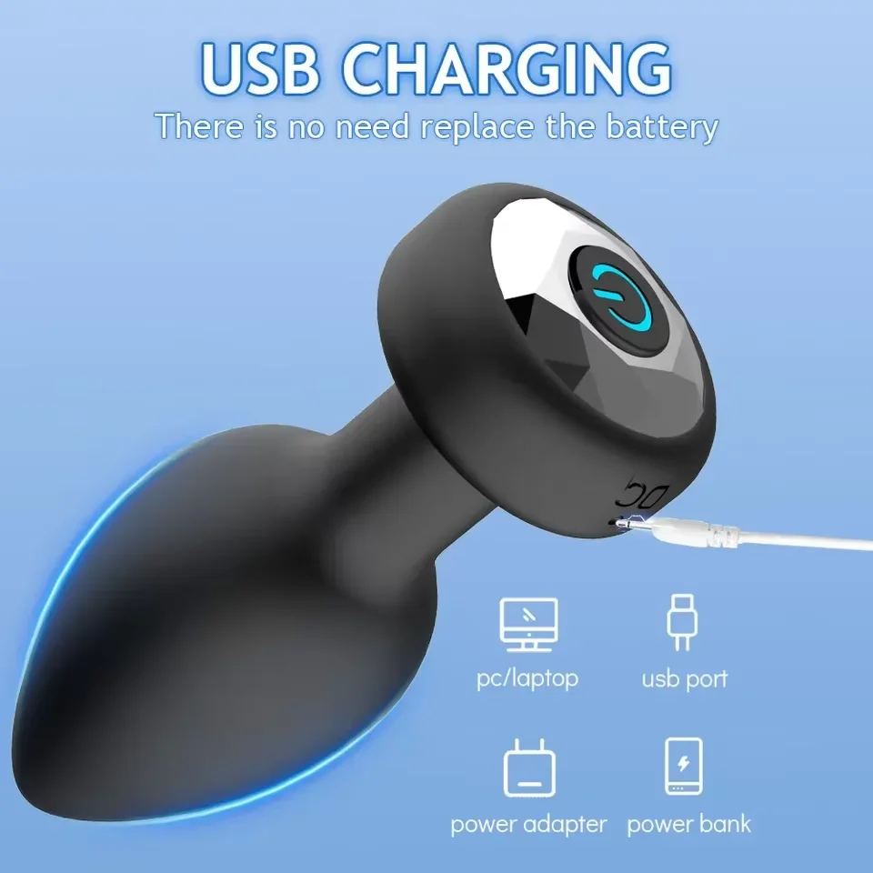 Kabelloser, ferngesteuerter Silikonvibrator mit Anal-Erweiterungsstecker – Ein Wellness-Gerät für Erwachsene mit doppeltem Verwendungszweck für Männer und Frauen