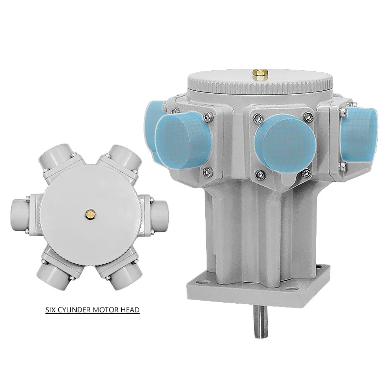 Kepala Motor Pneumatik Piston Lima Silinder Torsi Daya Tinggi Dapat Menjadi Peredam Kecepatan Maju dan Mundur