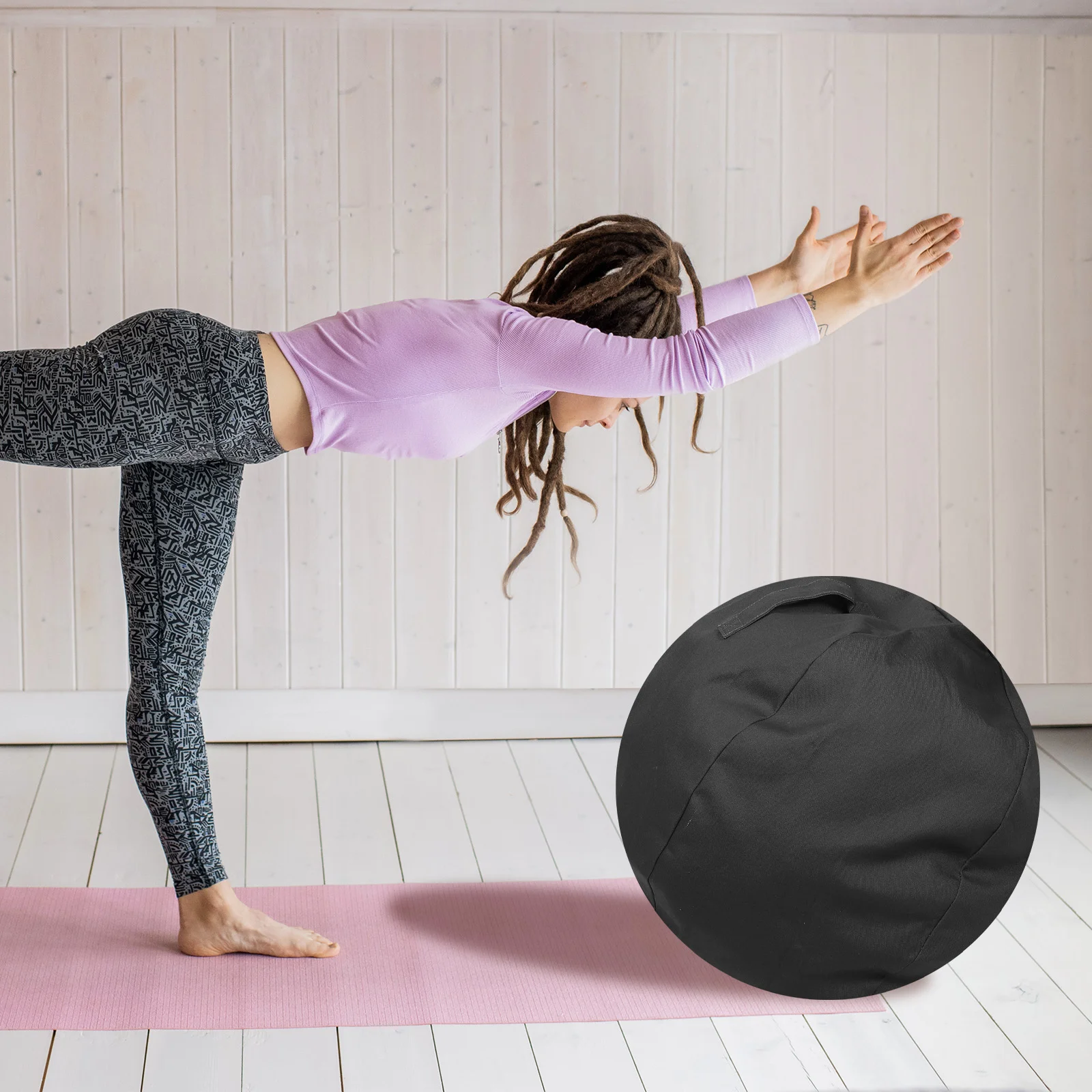 

Yoga Cover Workout Cotton Comfortable Anti Foldable Reusable Washable Dust Proof Fit Fitness Accessories