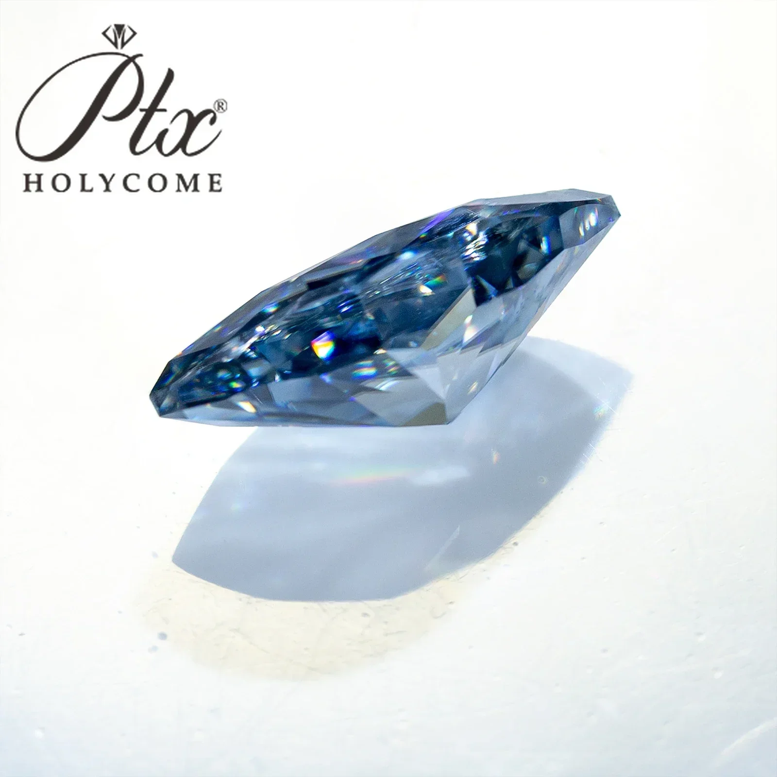 New Moissanite Factory Marquise Shape Crushed Ice Cut VVS1 Original Vivid Blue With GRA Certificate DIY Beads Classic Jewelry