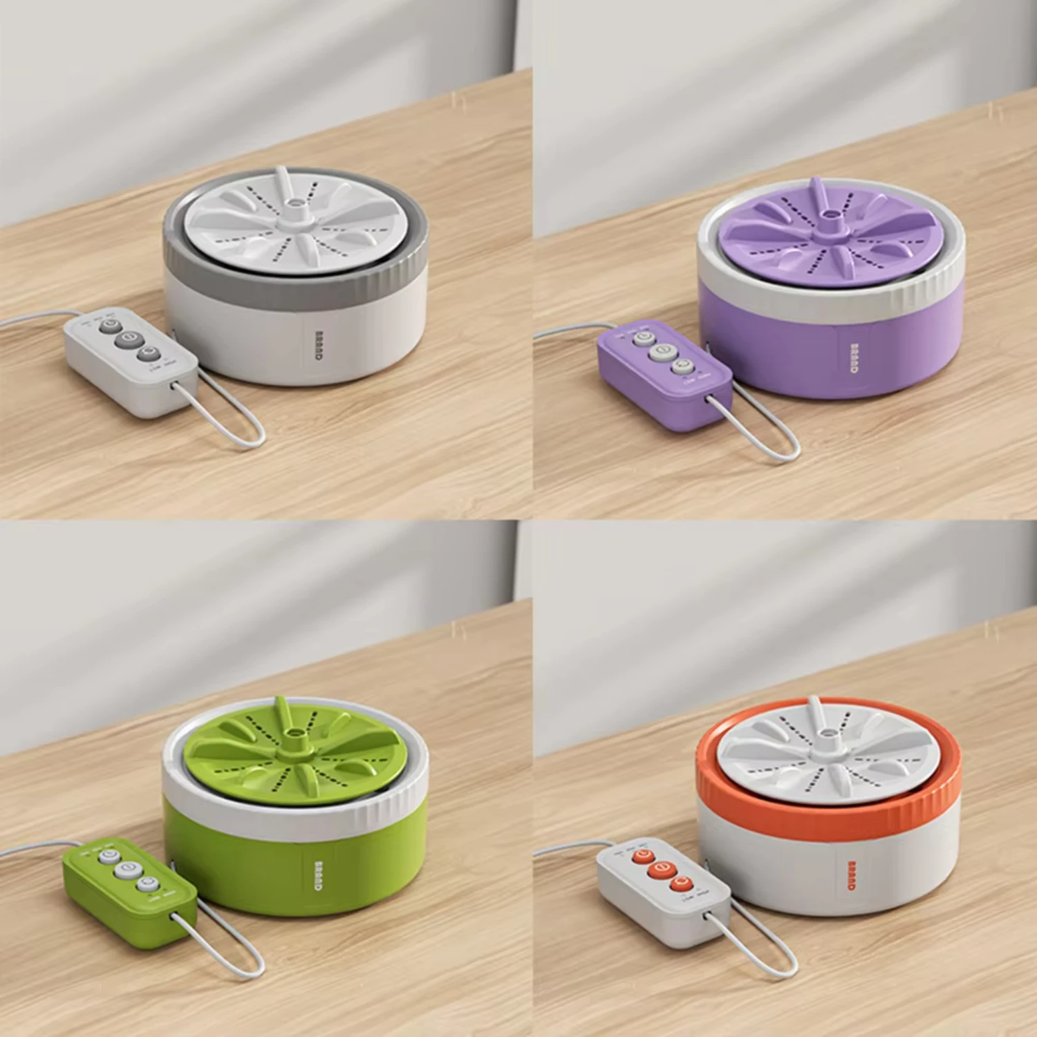 Mini Portable Washing Machines USB Rotating Turbo Fruit Kitchen Ultrasonic Dishwasher  Clothes  Travel Remote Control 세탁기