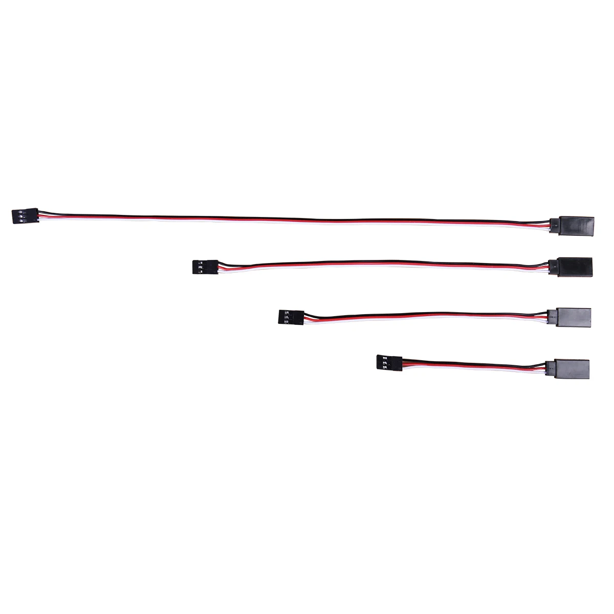 10PCS/lot  30 cores 100/150/200/300mm Servo Extension Lead Wire Cable For RC Futaba JR Male to Female 10 15 20 30CM