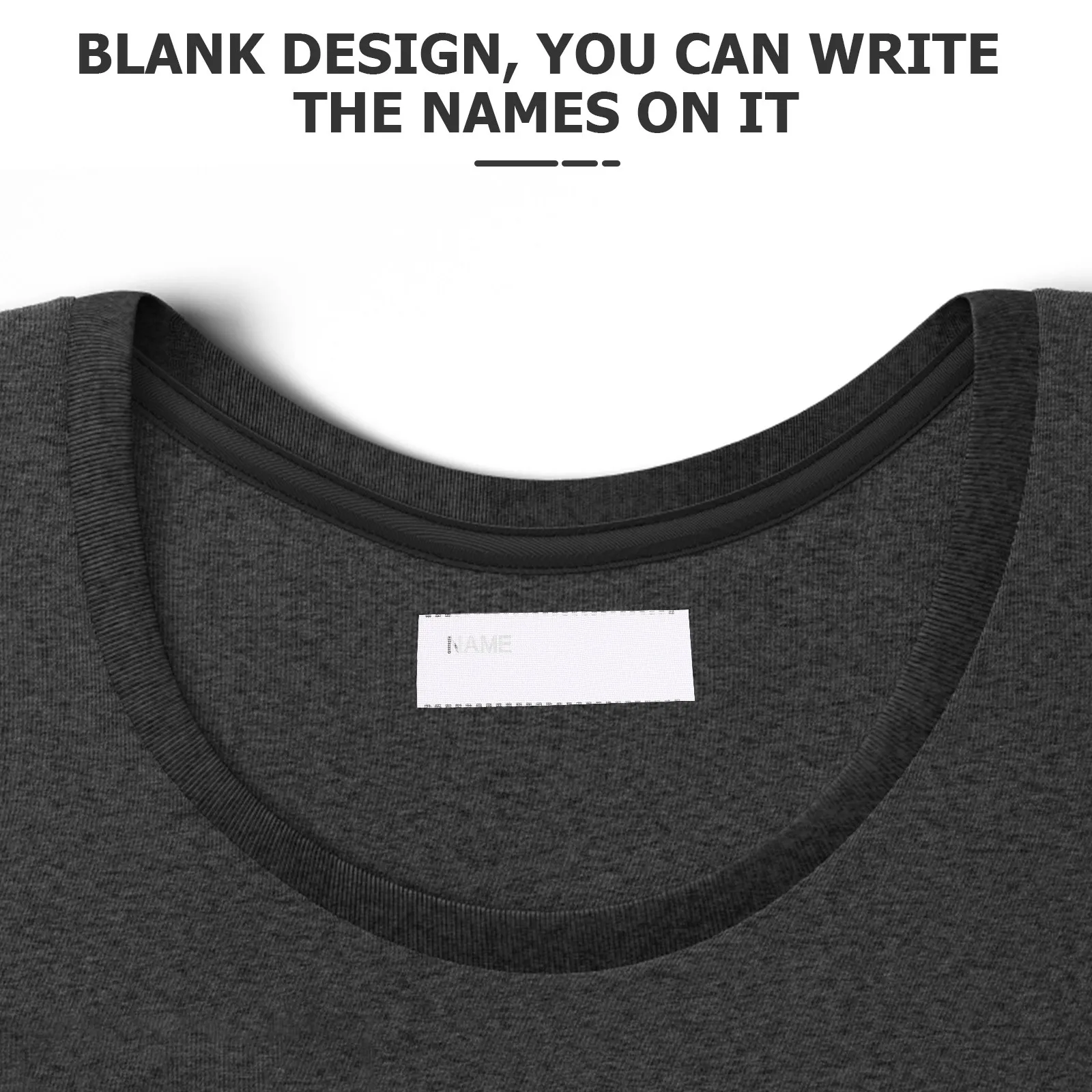 

2Sets Cloth Iron on Name Labels Washable DIY Tags for Clothing Shoes Sportswear Uniforms Kindergarten Factory Worker