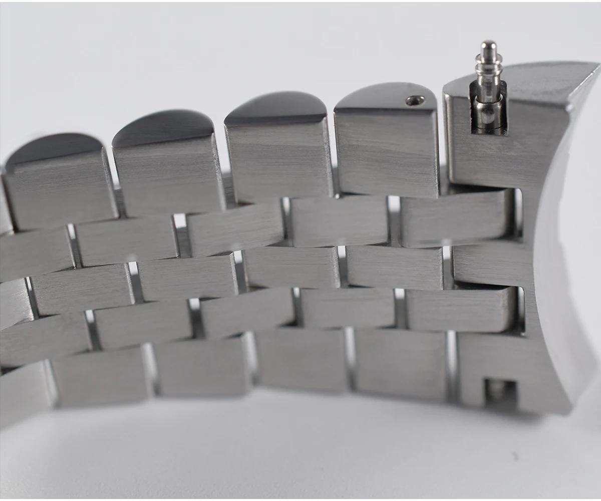 San martin juilee-ステンレス鋼の時計のブレスレット,湾曲したエンド