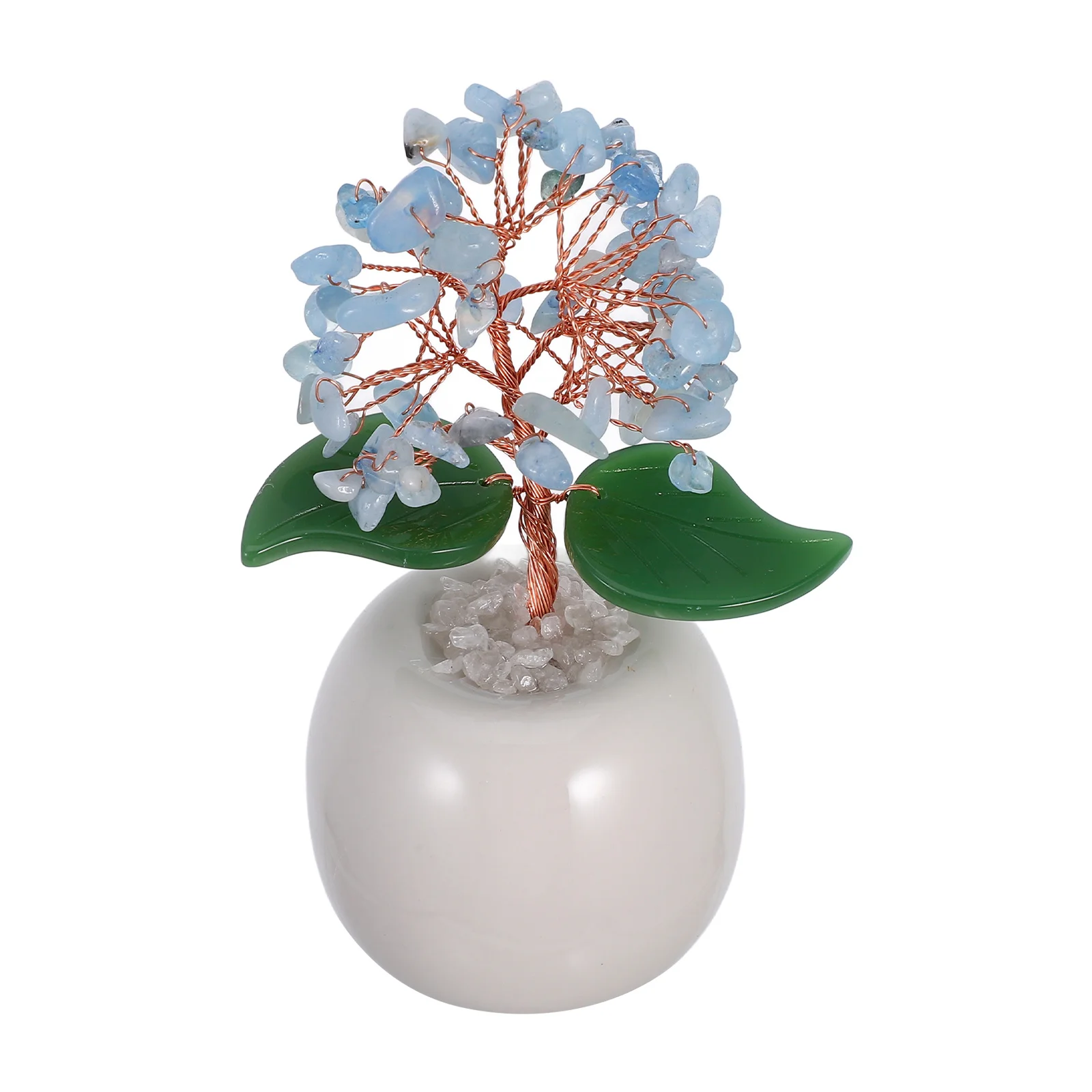 

Crystal Tree Fortune Decor Potted Amethyst Statue Desktop Ornament Living Room Home Decoration Delicate Crystal Tree