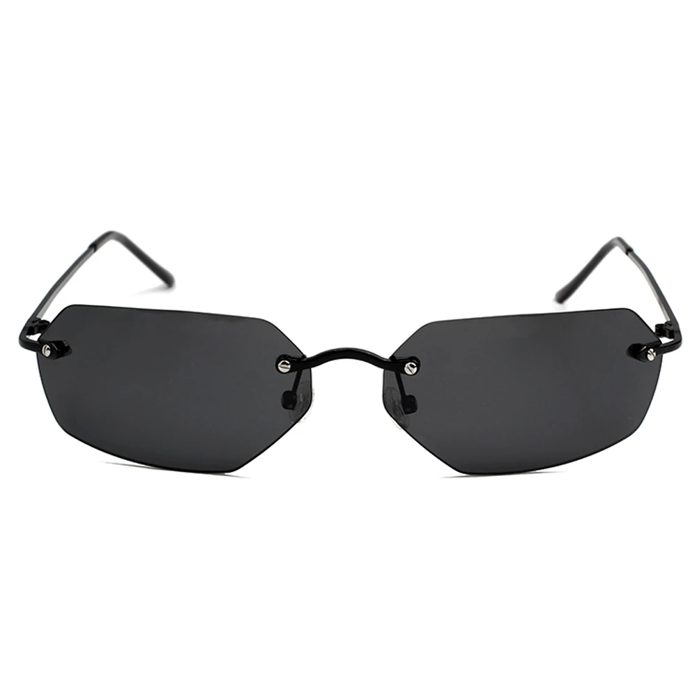 Cool The Matrix Neo Style Polarized Sunglasses Men Fashion Ultralight Rimless Driving Brand Design Sun Glasses External Sunshade